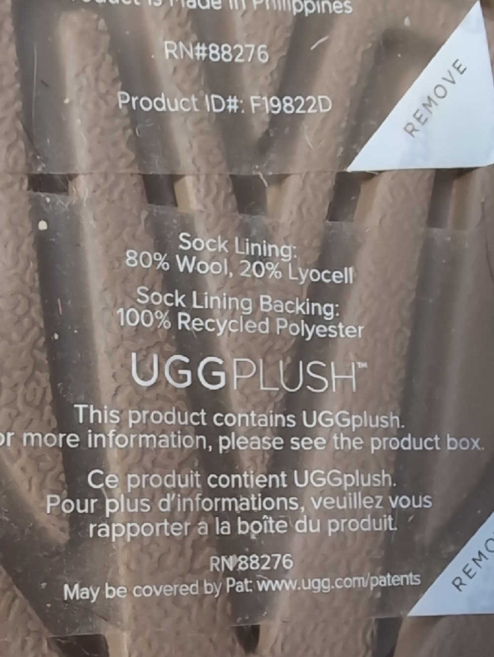 UGG Cream Shearling Slip-On Slippers with Tan Heel Tabs - Picture 6 of 7